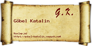Göbel Katalin névjegykártya